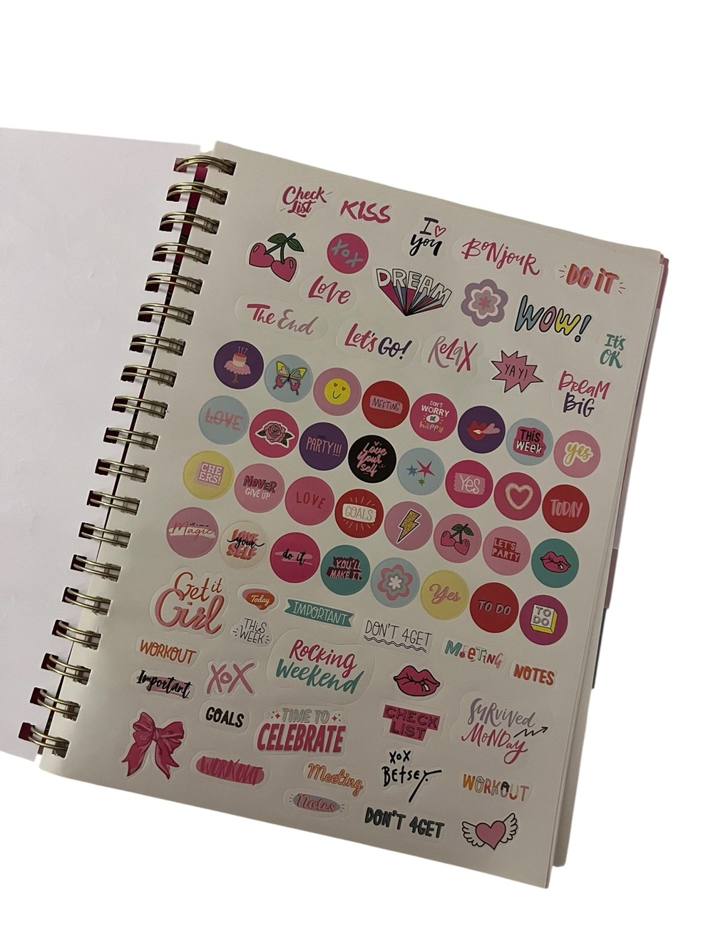 Betsey Johnson Spiral 18-Month Planner (July 2026-Dec 2027) - Picture 5 of 9